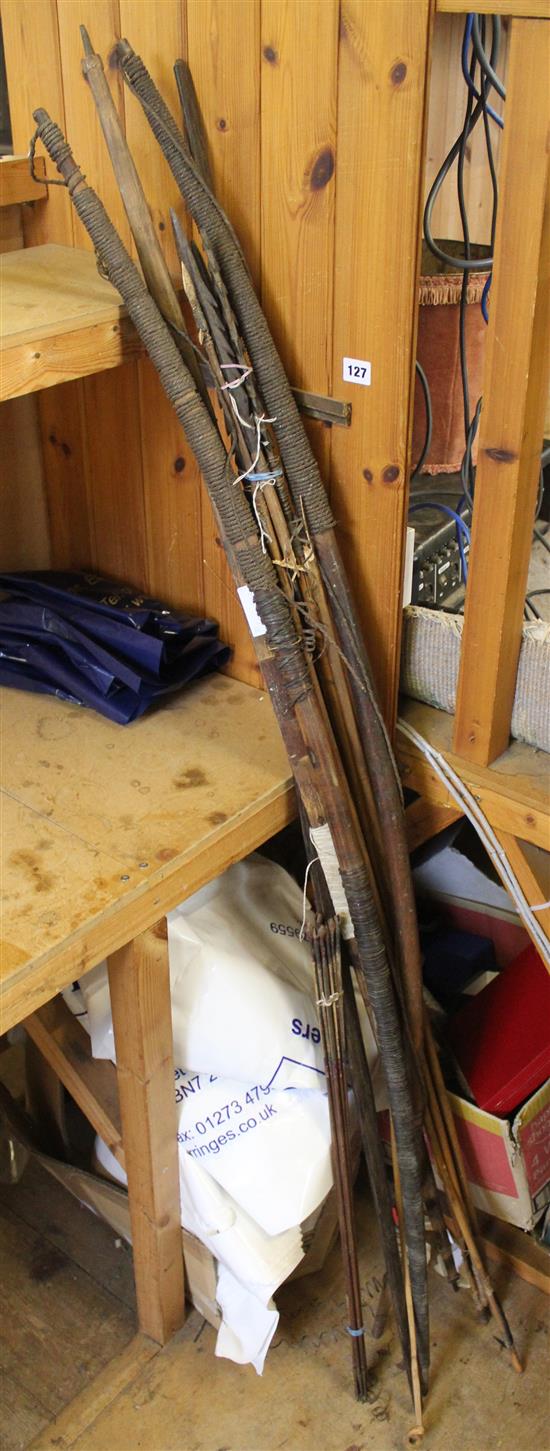 Tribal spear, etc